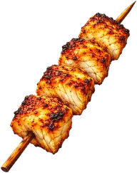 Fish suya, grilled
